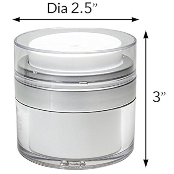 NWOT Empty Airless Cosmetic Container. Refillable Container For Creams. - Picture 5 of 6